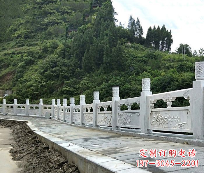 昆明园林景观大理石栏板石雕_2