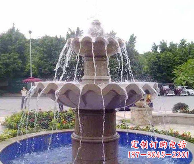 昆明园林景观大理石喷泉石雕