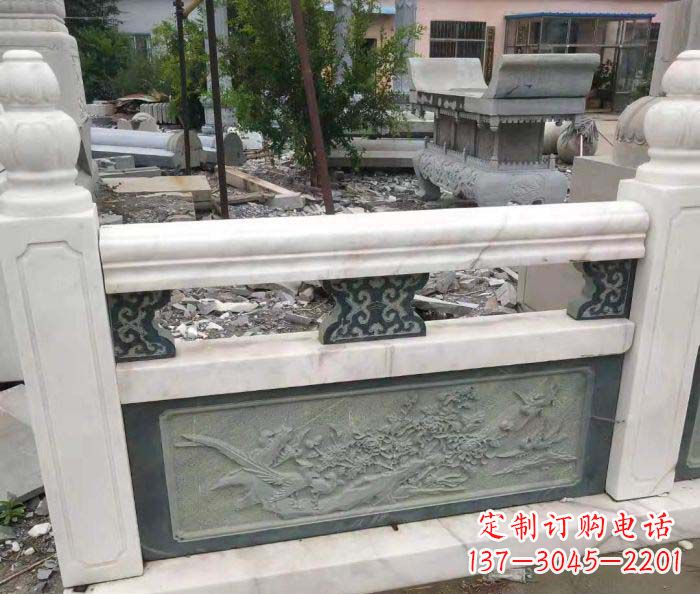 昆明园林景观大理石桥栏板石雕 (2)