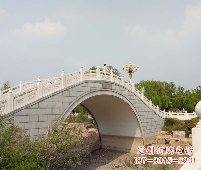 昆明园林景观大理石桥栏板石雕 (6)