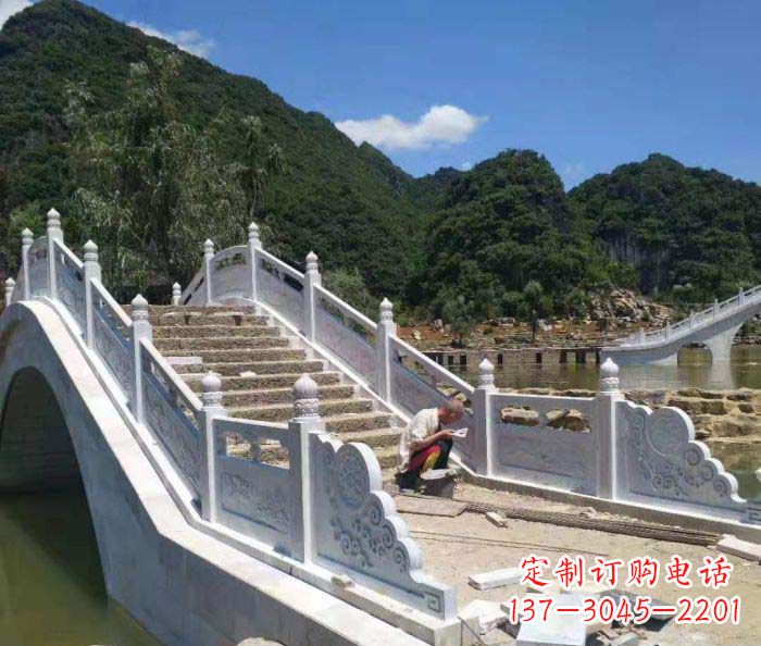 昆明园林景观大理石桥栏板石雕_1