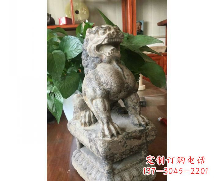 昆明园林景观大理石狮子石雕