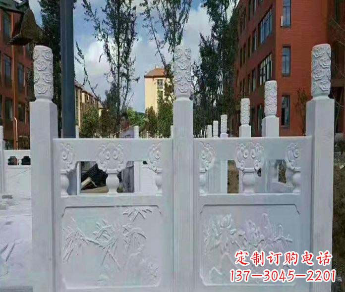 昆明园林景观大理石桥栏板石雕_2