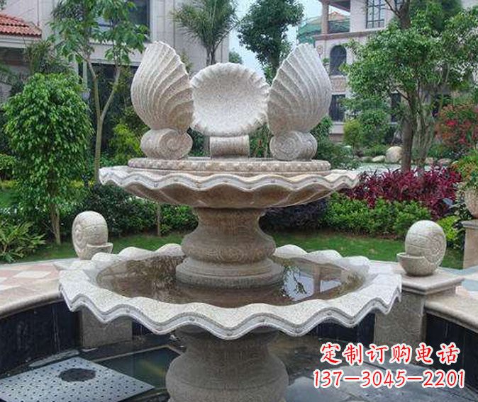 昆明园林景观多层喷泉石雕