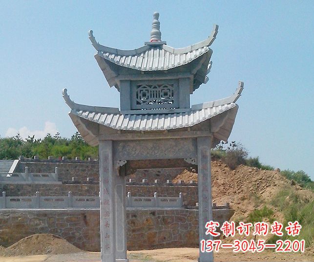 昆明园林景观仿古石雕凉亭