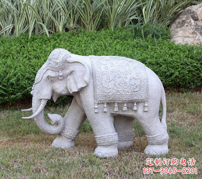 昆明中式石雕大象