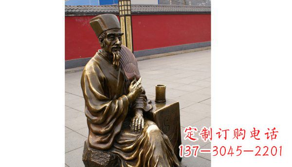 昆明诸葛亮古代名人铜雕