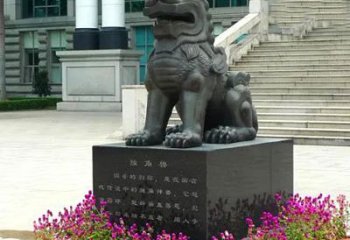 昆明獬豸铜雕塑-法院门前神兽动物雕塑摆件