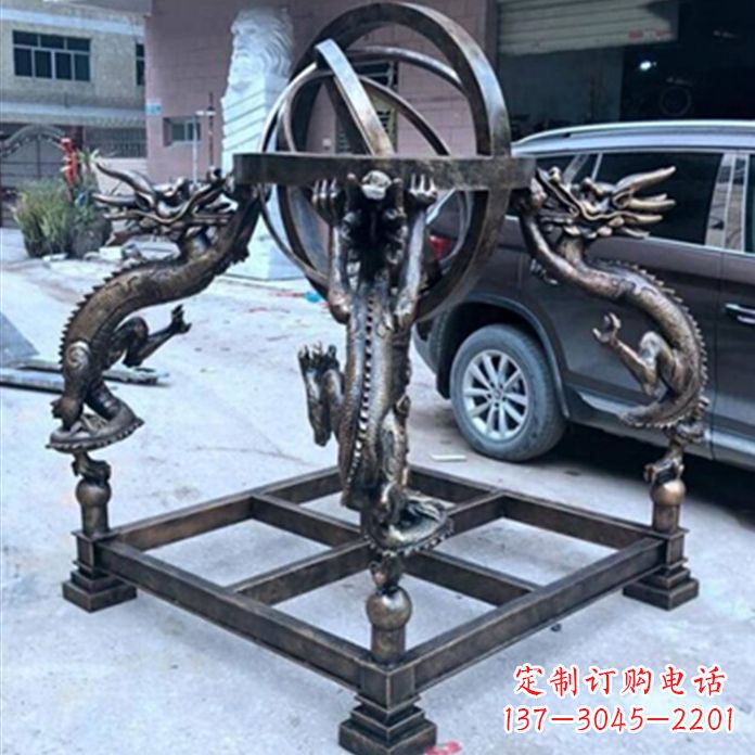 昆明铸铜浑天仪景观雕塑摆件