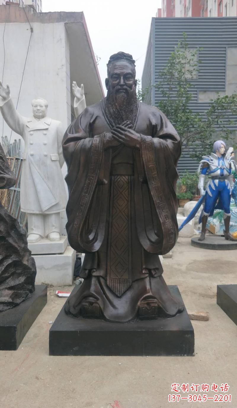 昆明铸铜孔子雕塑