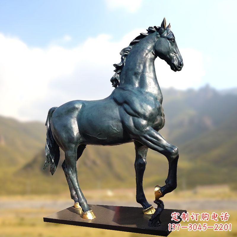 昆明铸铜马铜雕塑