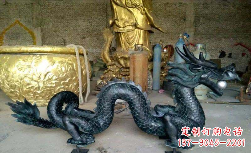 昆明铸铜双龙戏珠广场铜雕